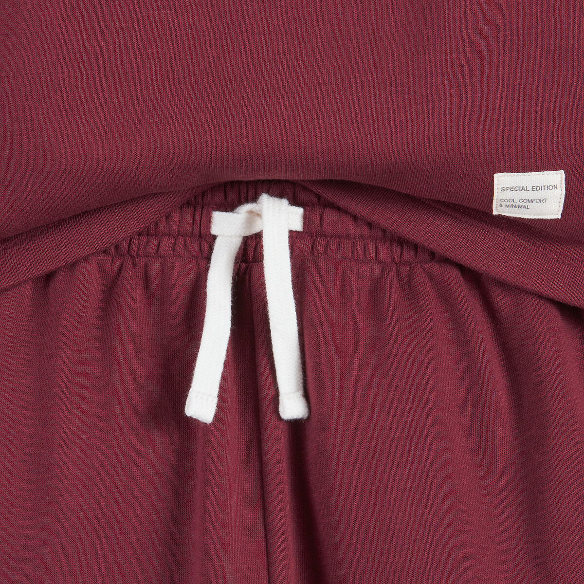 COLEÇÃO LA REDOUTE<br>Conjunto de 2 peças, moletom com capuz e calça de moletom, em fleece