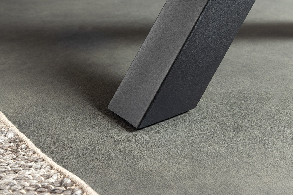 Ausziehbarer Esstisch WILD 160-200cm braun Wildeichen-Design schwarz Baumkante