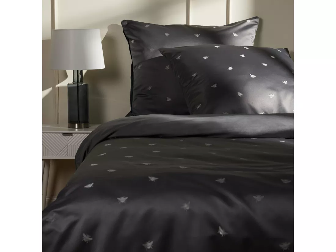 Drap En Jacquard Beliamo Gris Foncé 160 x 200