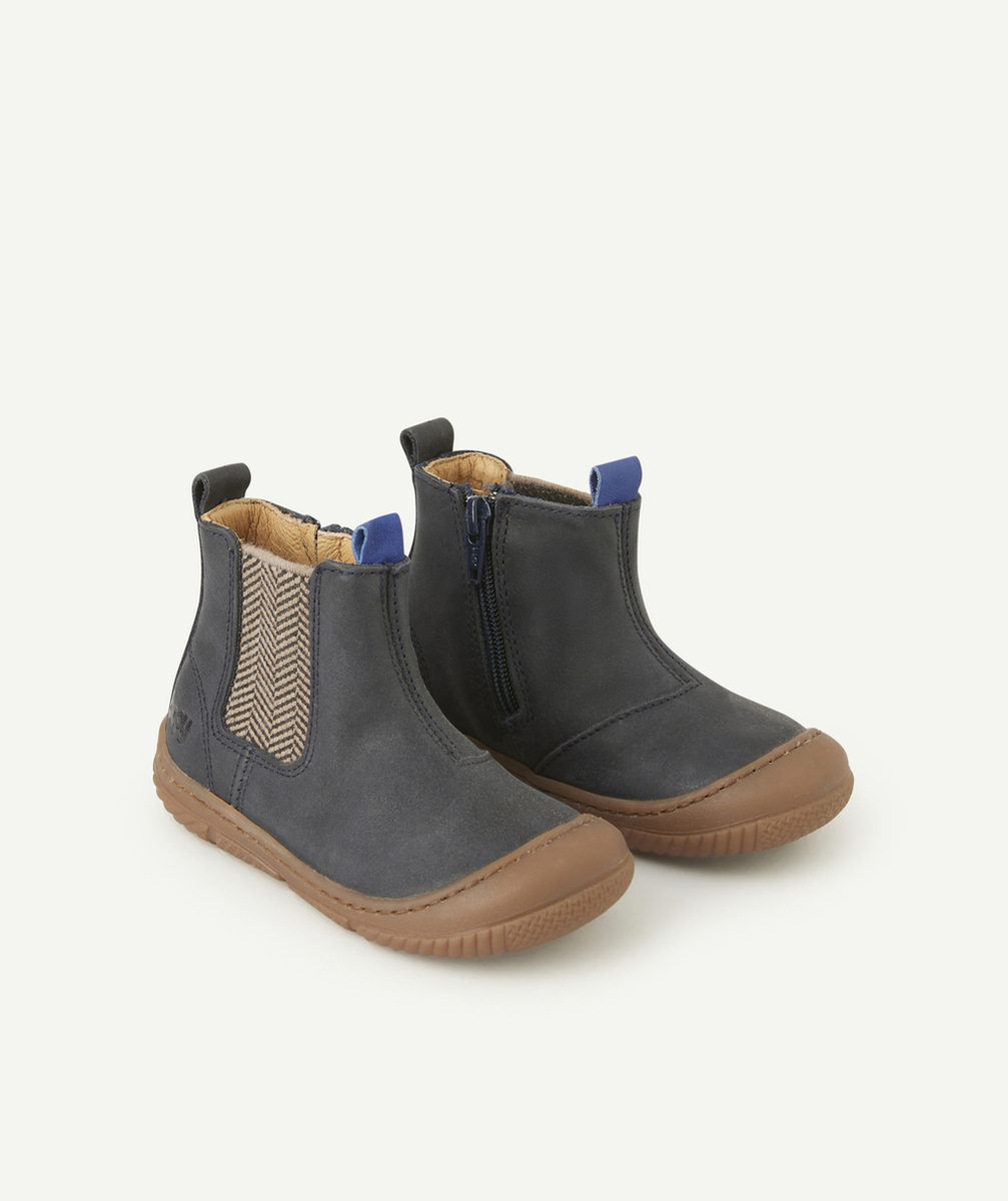 BOPYBOTTINES JAKAR ÉLASTIQUE BLEU MARINE BÉBÉ GARÇON