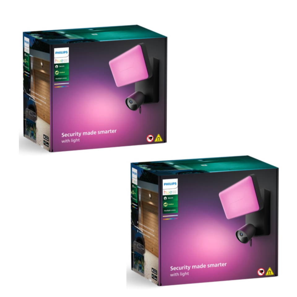 Philips Hue - 2x Secure Flodlys med Kamera EU - Bundle