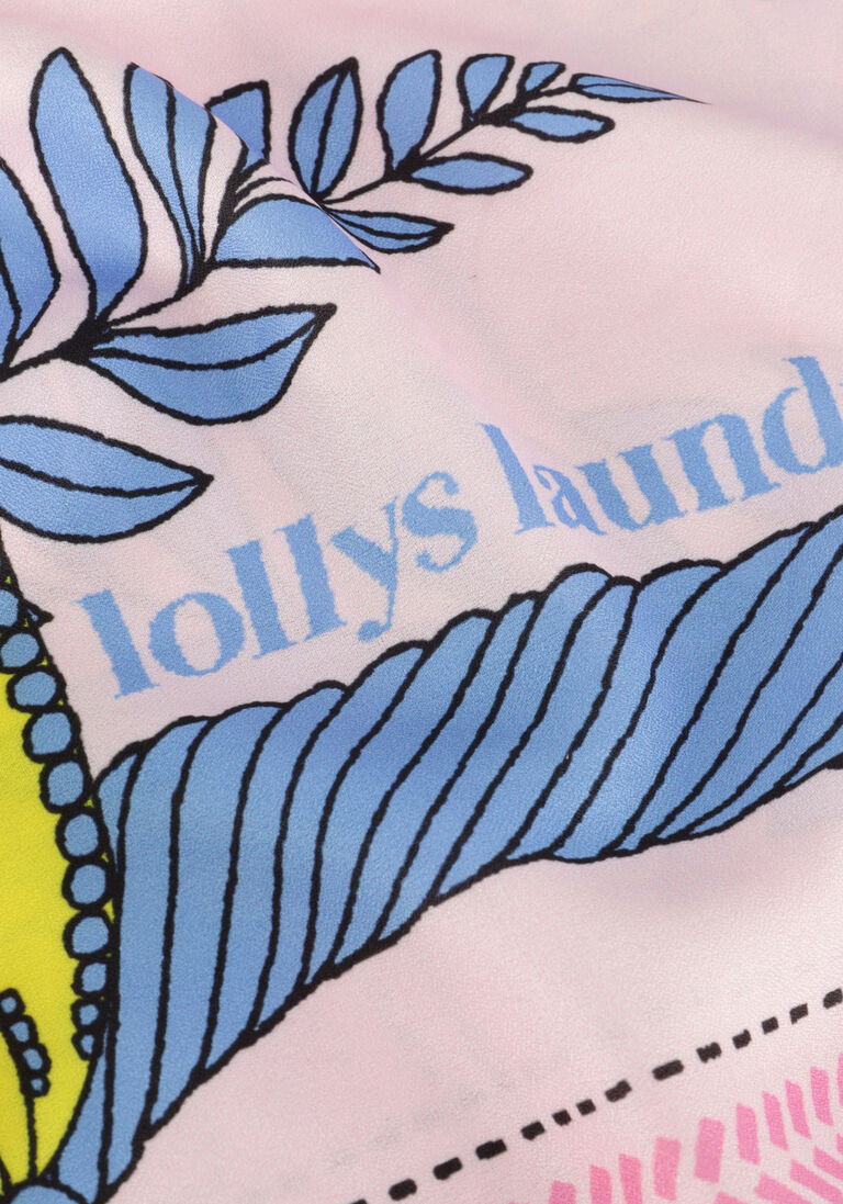 LOLLYS LAUNDRY blauwe lollys laundry sjaal big scarf
