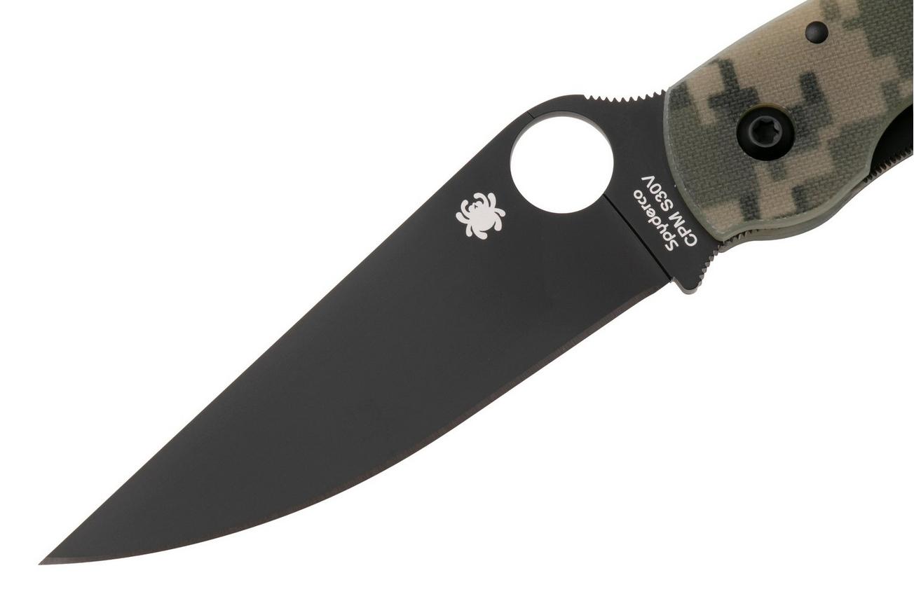 Spyderco Military Camo Black C36GPCMOBK zakmes