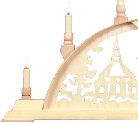 Schwibbogen - Seiffener Kirche - 63cm x 32cm - Original Seiffen Schwibbögen