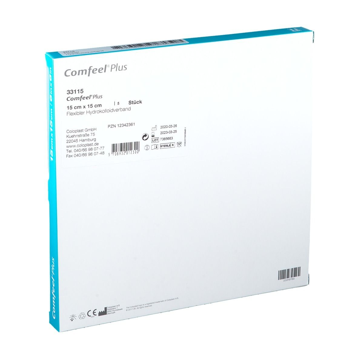 COMFEEL® Plus flexibler Hydrokolloidverband 15 x 15 cm