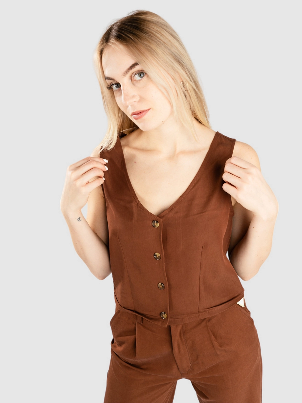 Brixton Polanco Tank Top sepia