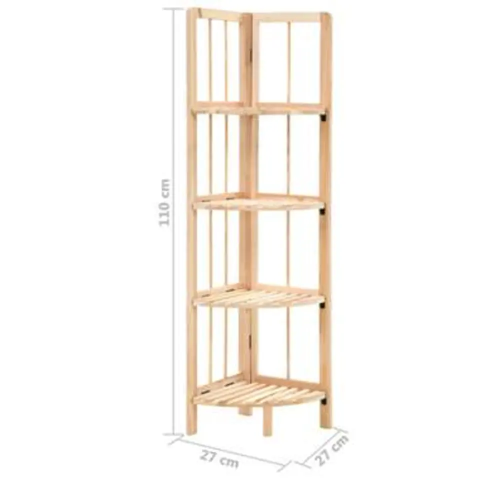 vidaXL - Hoekschap - Beige - Hout