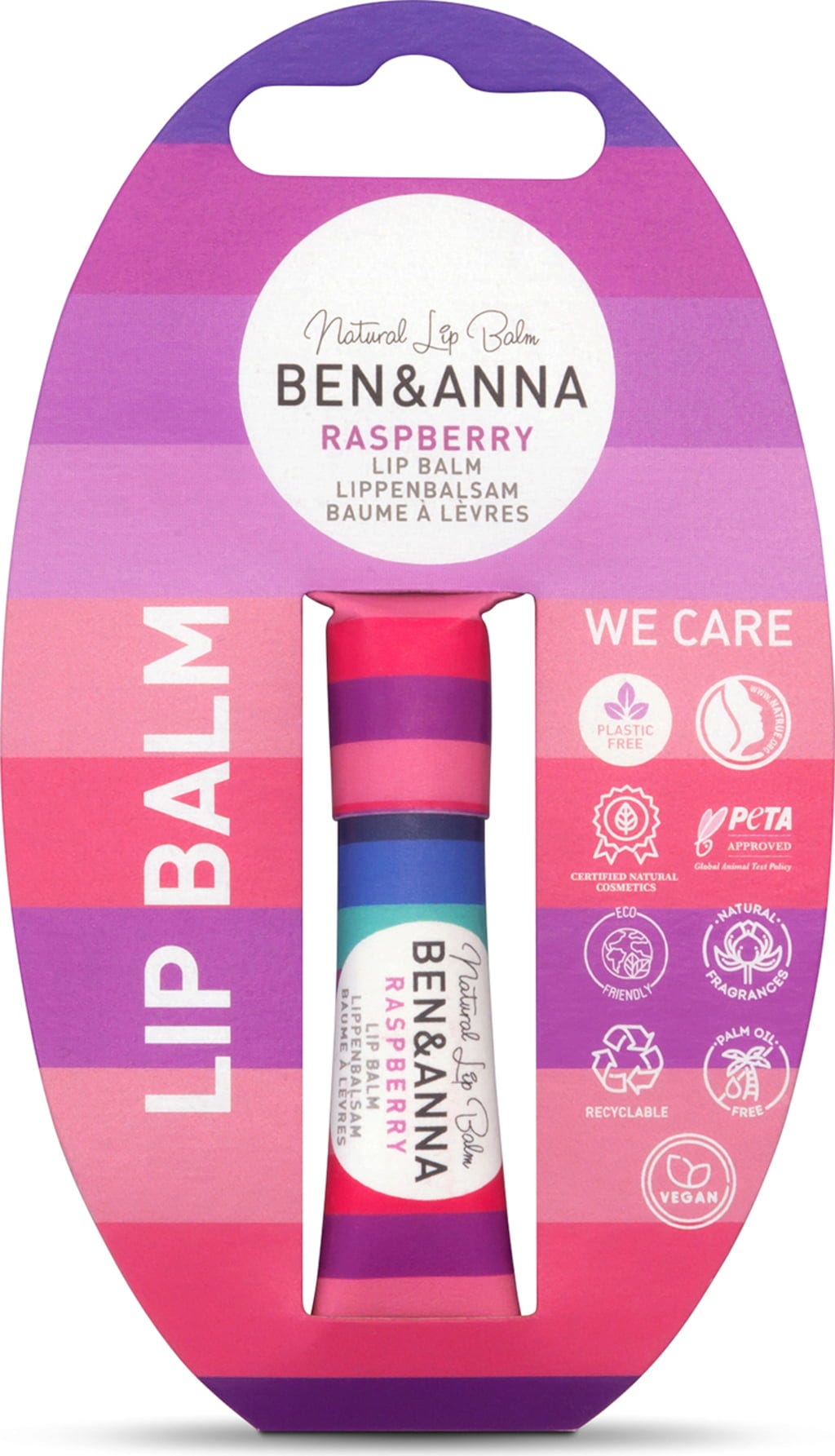 BEN & ANNA  Lippenbalsam, Raspberry (6 g)
