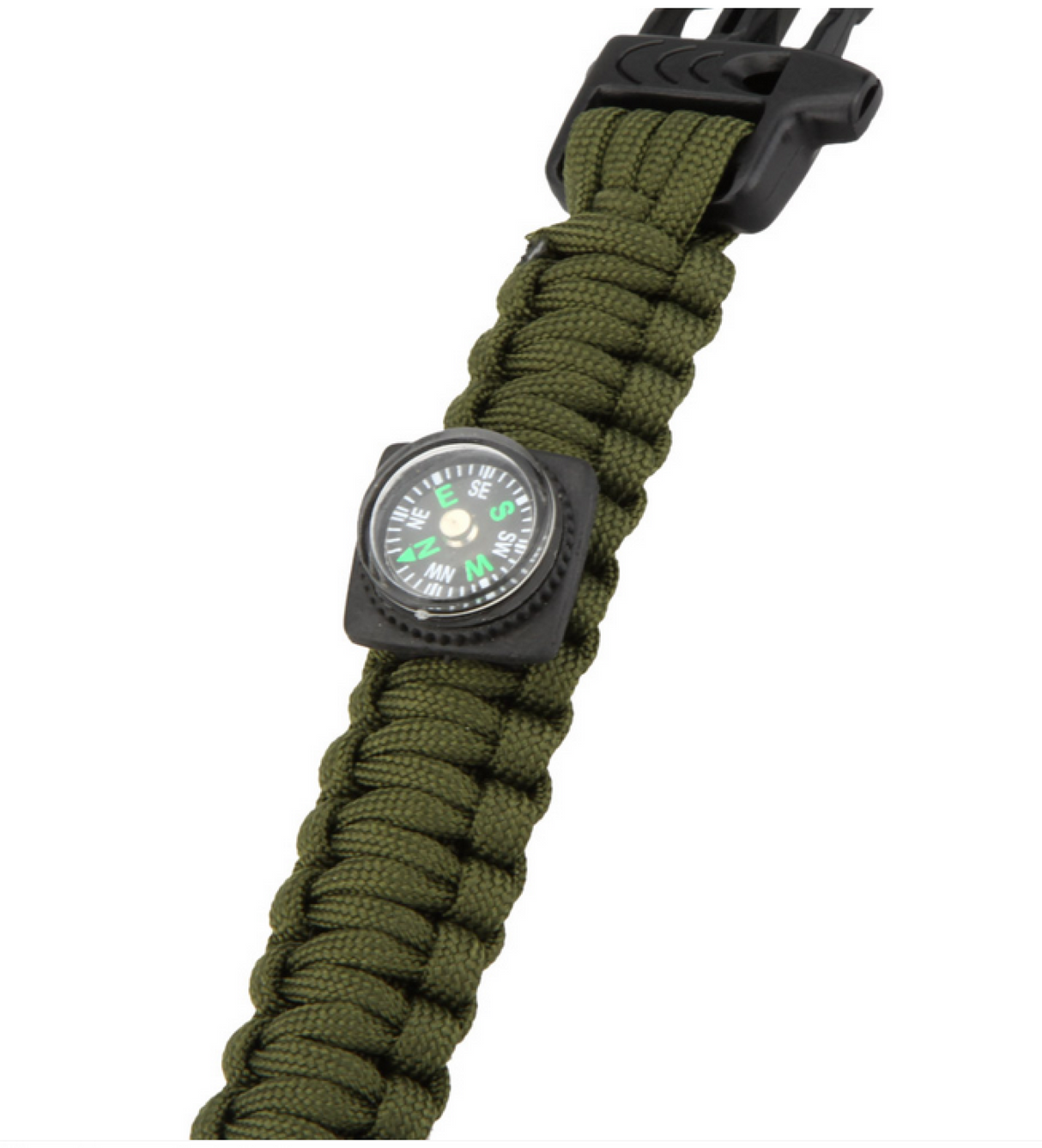 Milrab<br>Survival Bracelet m/ Fire Starter & Compass