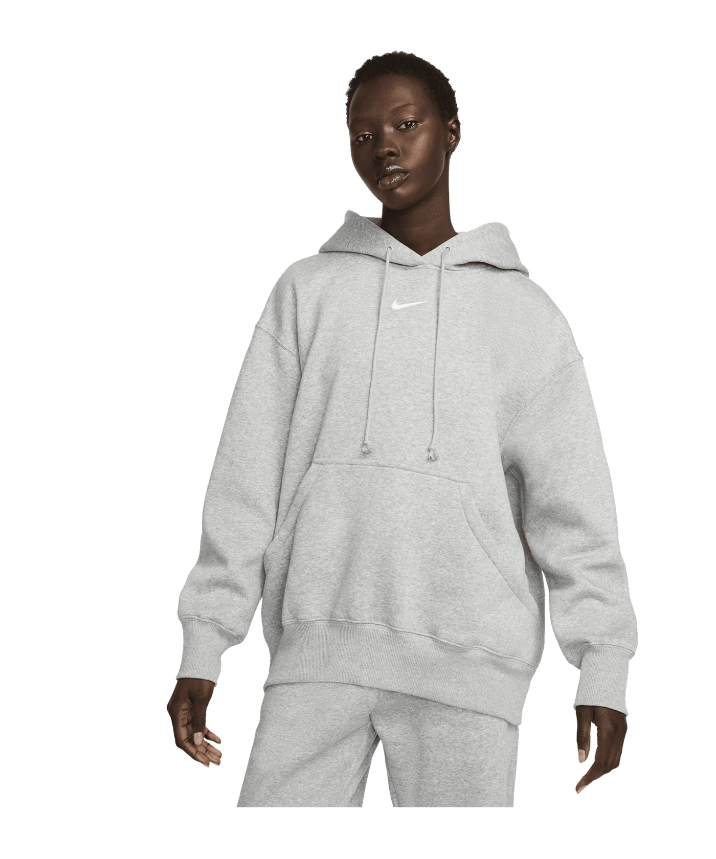 Nike Phoenix Oversized Hoody Damen Grau F063