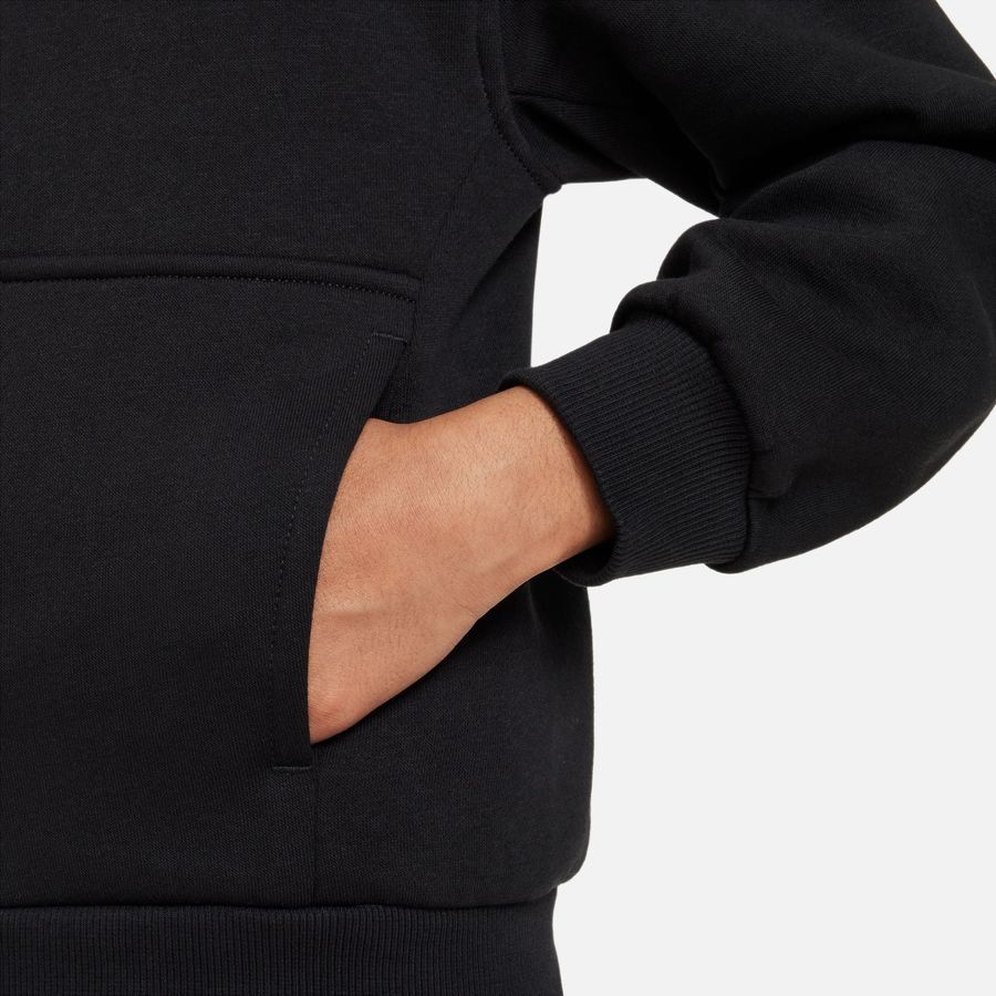 Nike Sweat à Capuche NSW Club Fleece Full Zip - Noir/Blanc Enfant