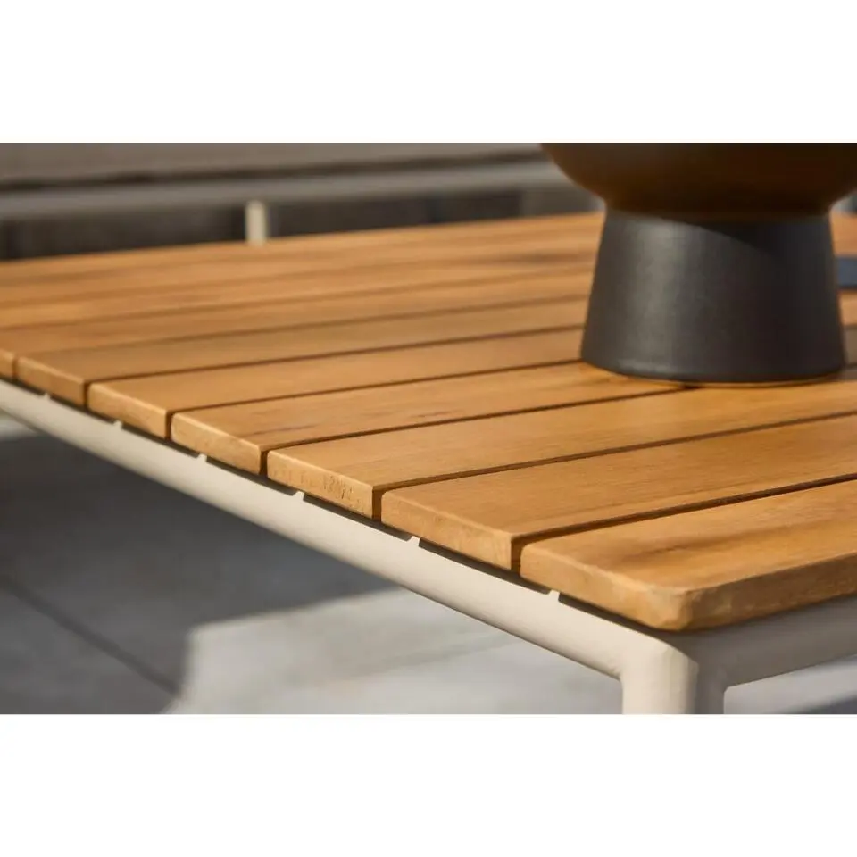 Svea - Jamal loungeset - hoekbank en tafel - beige/zand