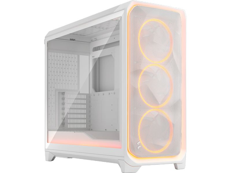 Fractal Design PC-Gehäuse Meshify 3 XL Ambience Pro RGB Whi Midi-Tower mit Sichtfenster