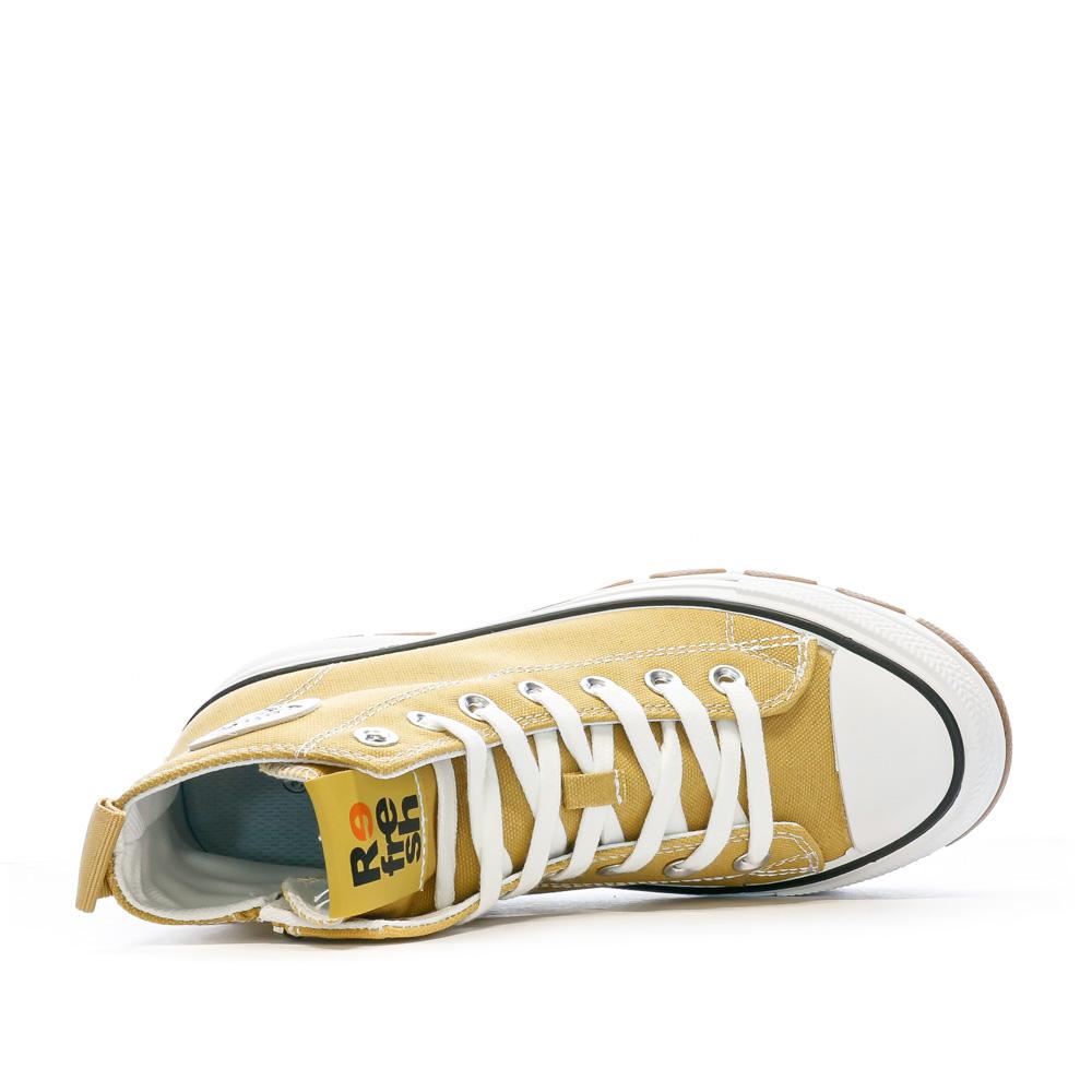 Baskets Jaune Femme Refresh Lona