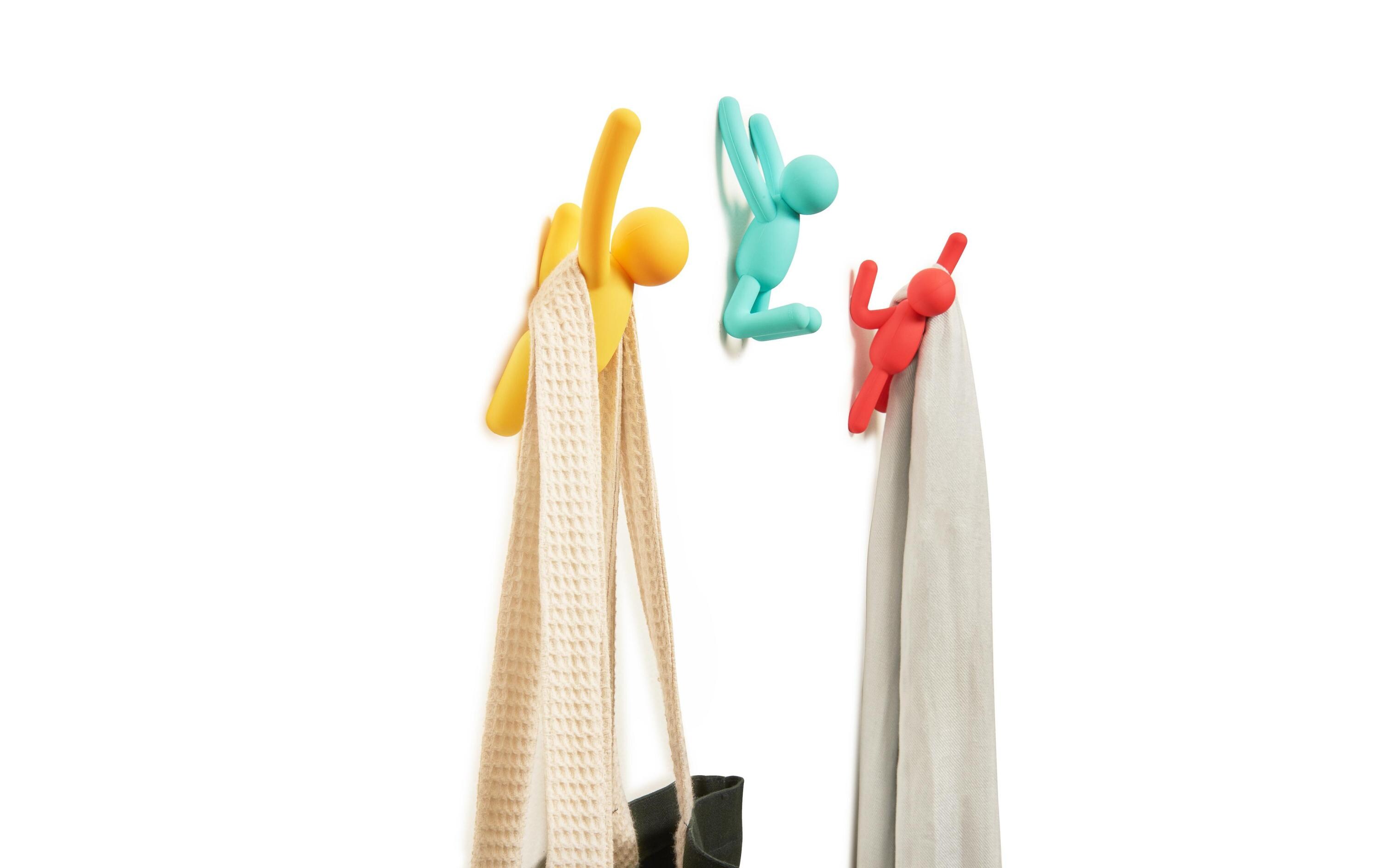 Wandhaken Buddy MehrfarbigWandhaken aus Acrylnitril-Butadien-Styrol (ABS), Mehrfarbig
