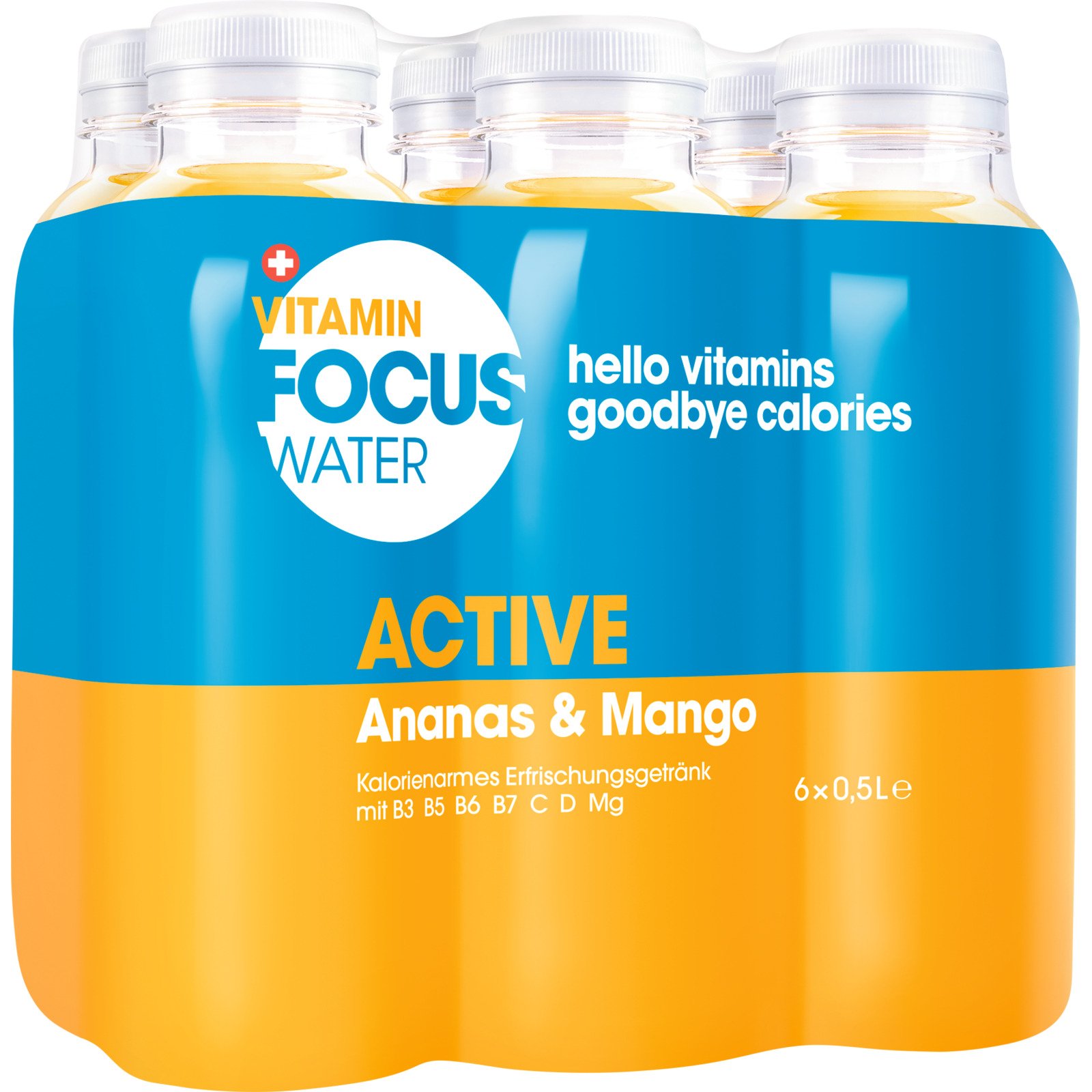 Focuswater Activ Ananas&Mango 6 x 50 cl
