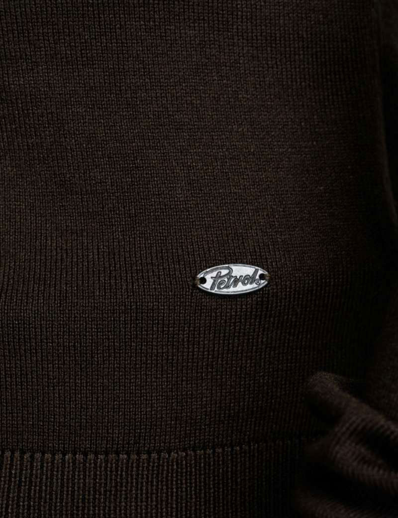 PETROL IND PULL COL ROULÉ HOMME KAKI