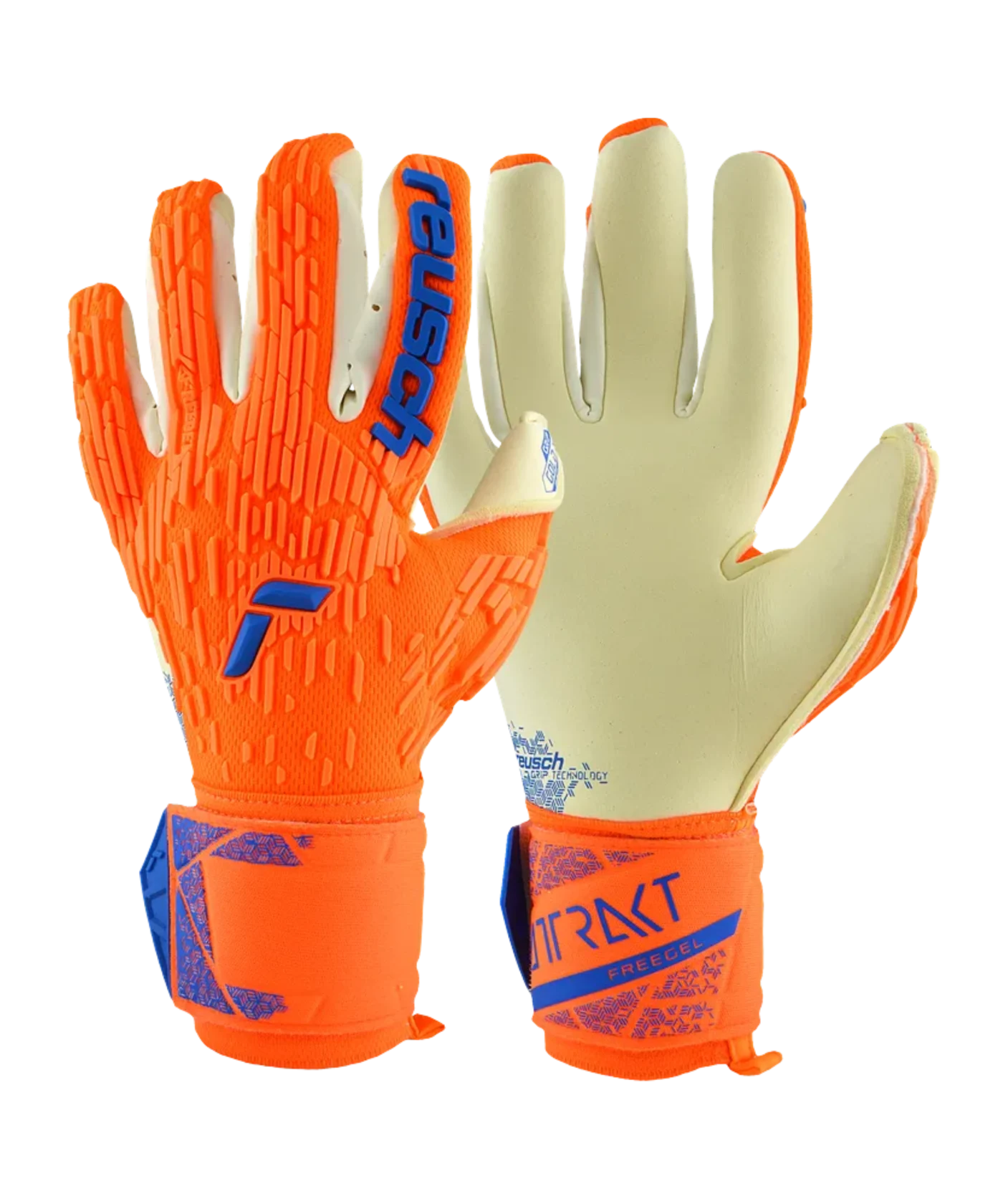 Reusch Attrakt Gold X Freegel TW-Handschuhe Night Spark 2024 Orange Blau F2210