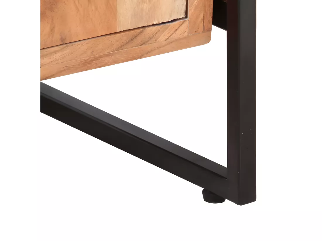 Bibliothèque à 4 niveaux 80x30x180 cm Bois d'acacia massif