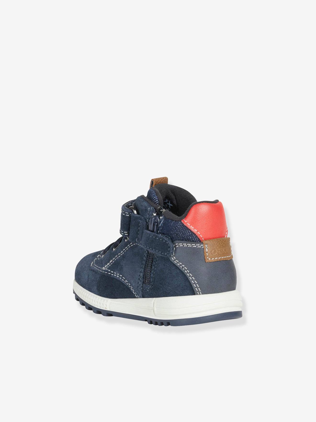 Sapatinho infantil de cano médio Alben Boy GEOX®, azul marinho