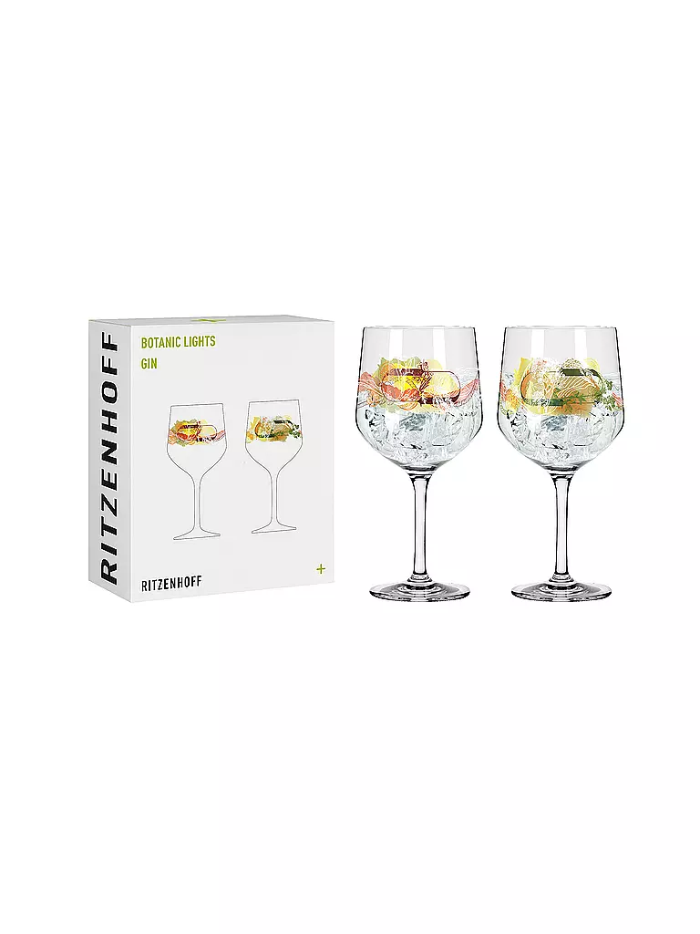 RITZENHOFF Ginglas 2er Set Botanic Lights #1 #2 Heike Zuschke bunt