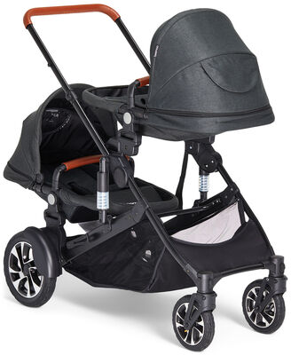 Beemoo Maxi 4 Twin Søskensete, Black/Black
