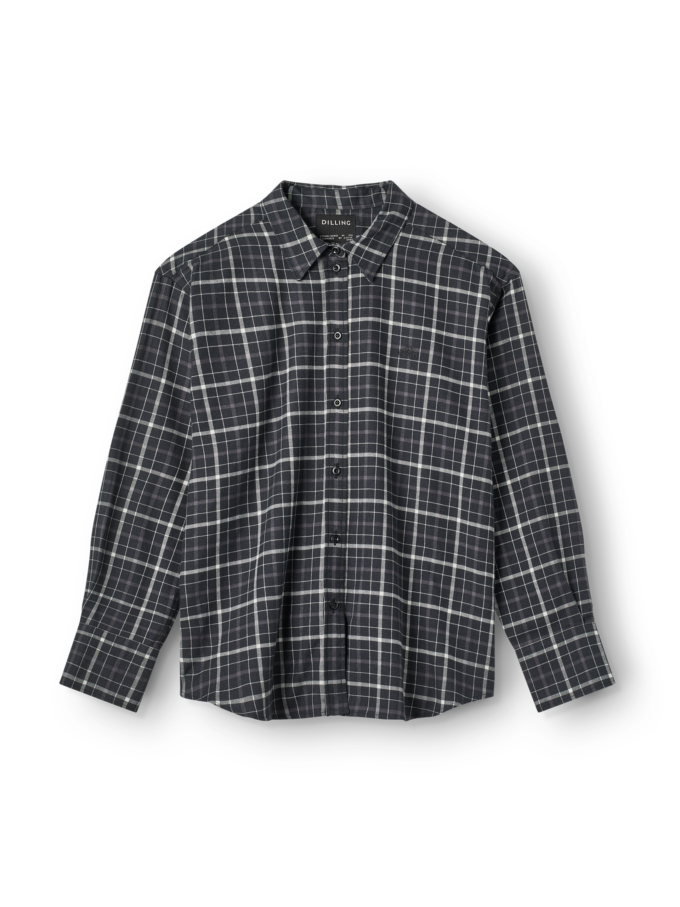Flanellen blouse van katoen/wol voor dames - Gratis Ver