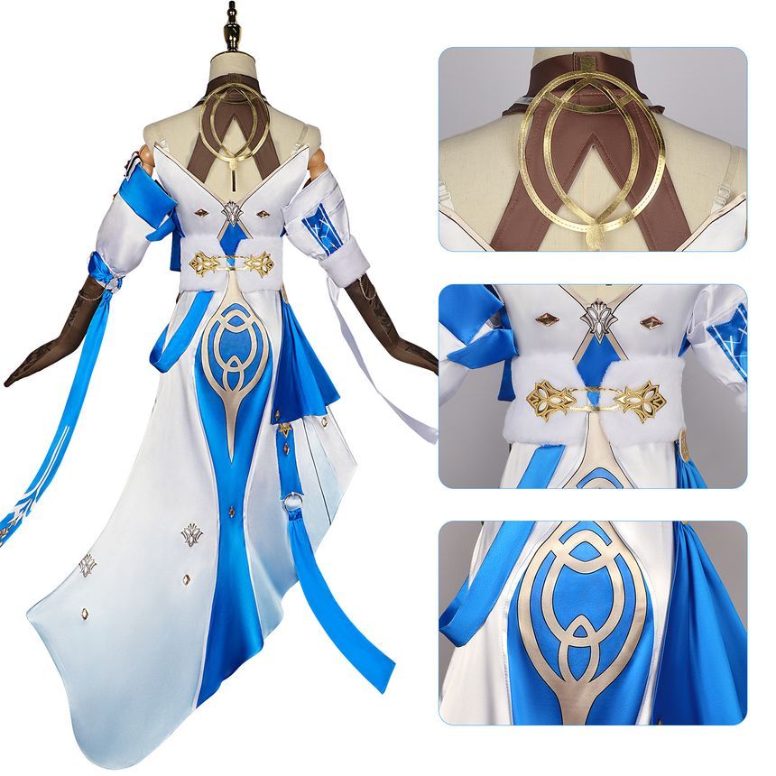 Custaplayu - Honkai Star Rail Bronya Cosplay Kostuum / Pruik / Set