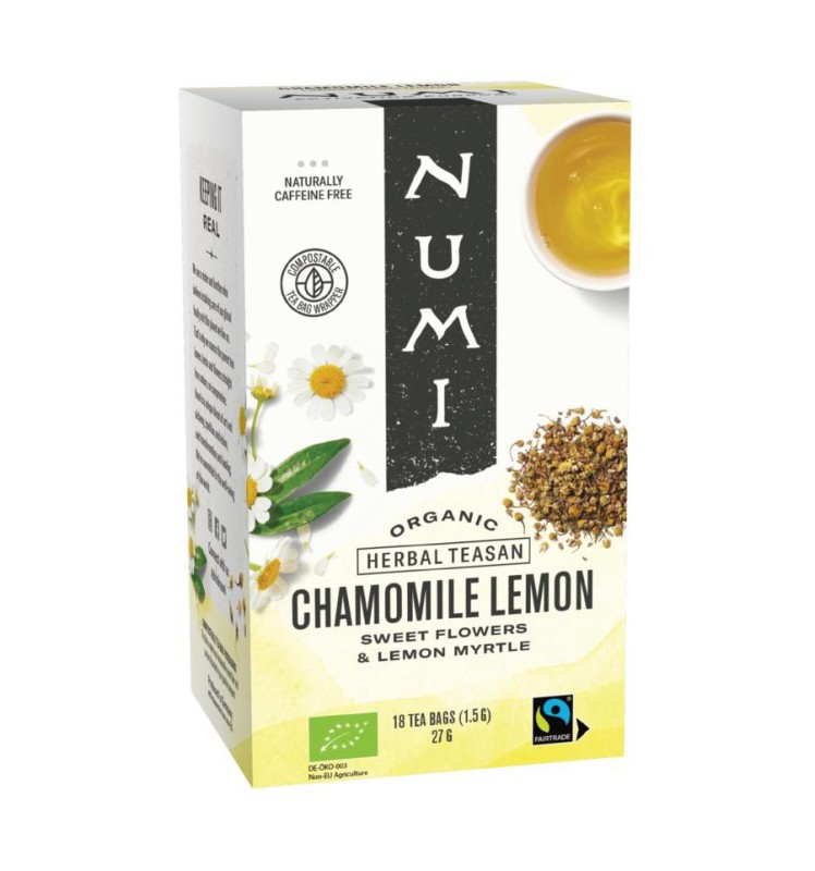 Numi Kruidenthee chamomile lemon 18bt