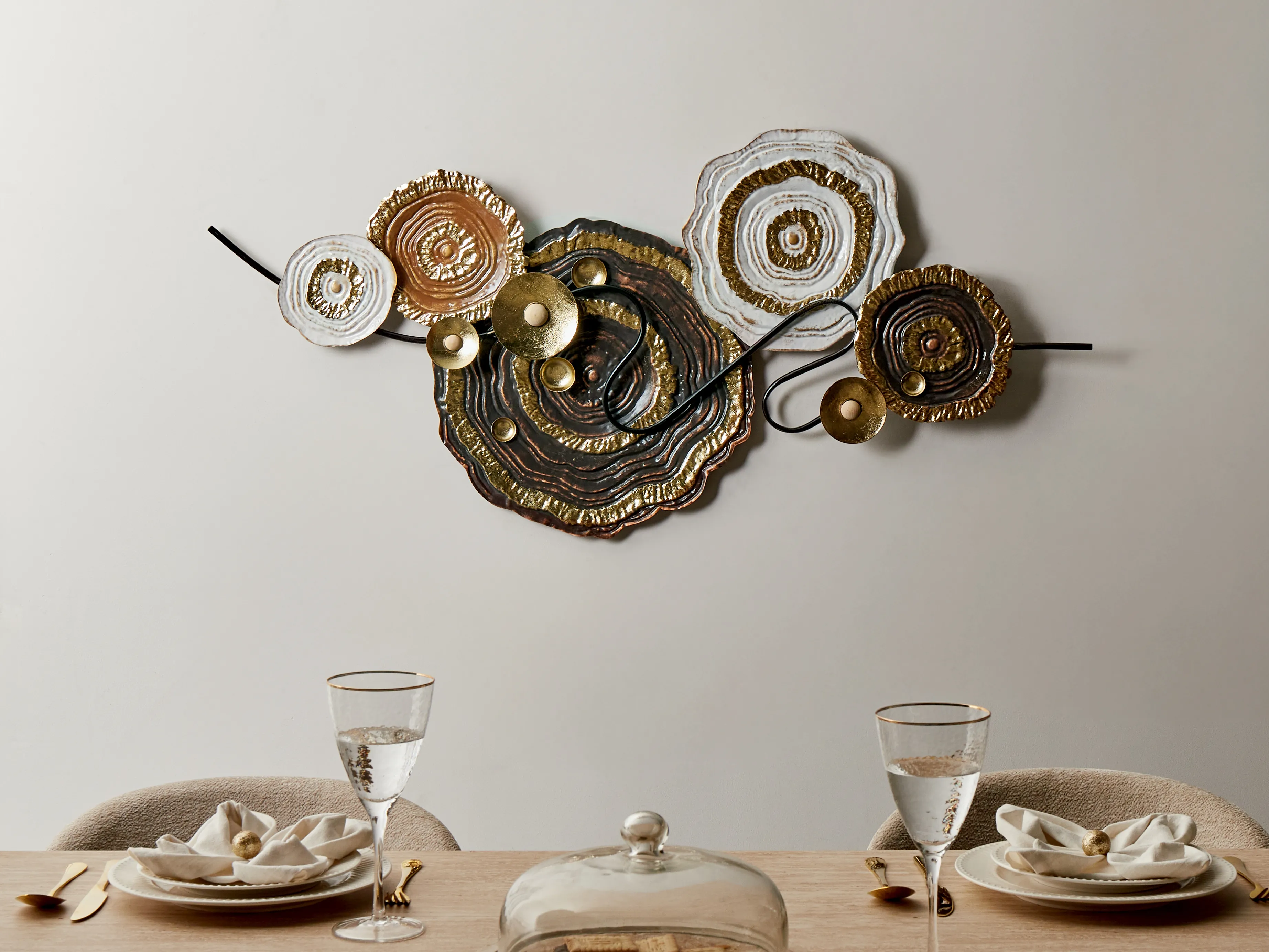 Wanddecoratie IRIDIUM Metaal 55 cm Meerkleurig