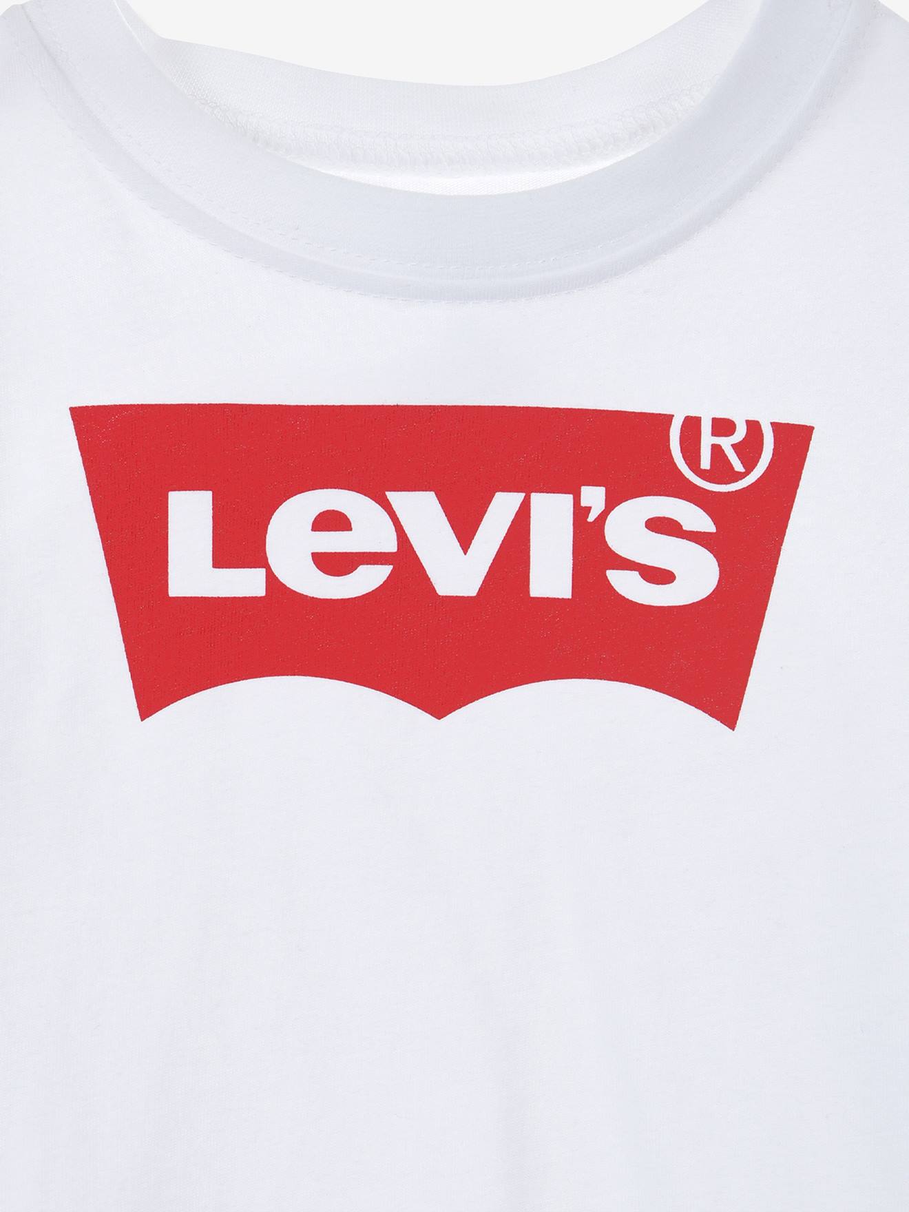 Camiseta Levi's Batwing, branca bebê