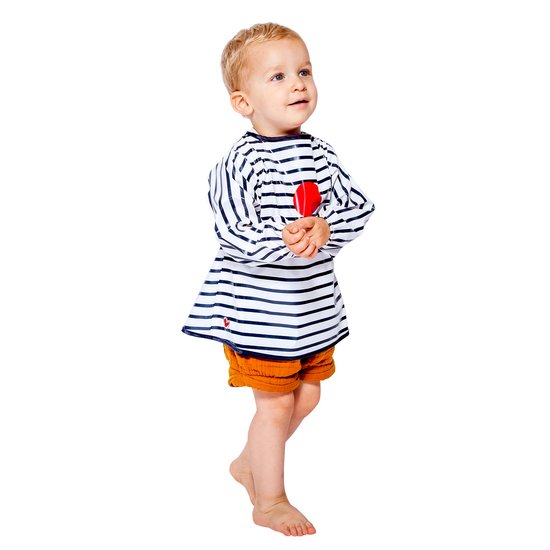 Bavoir blouse    Blue Stripes        de               Babytolove