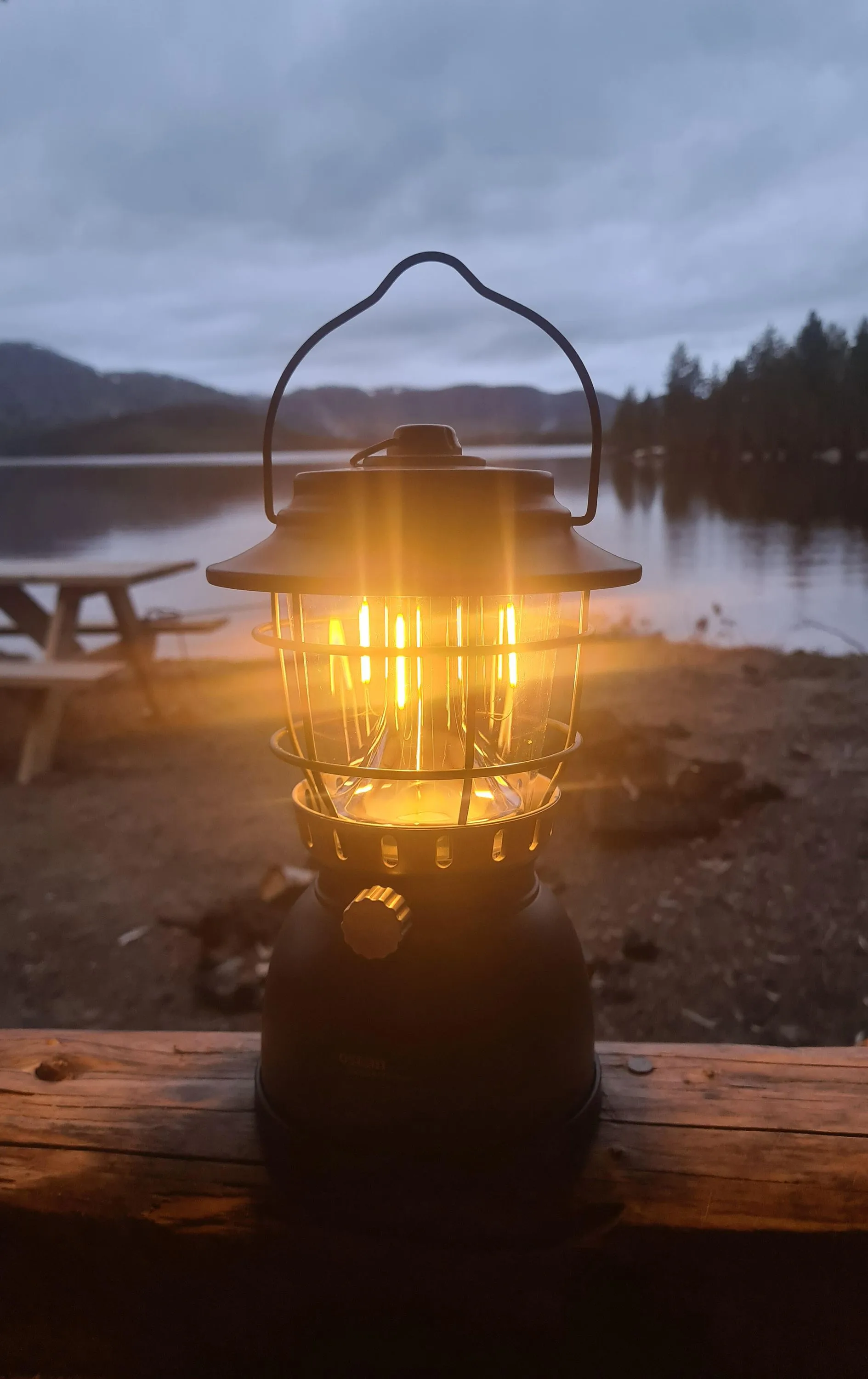 Osean Oppladbar Campinglykt Matt Svart Matt Svart