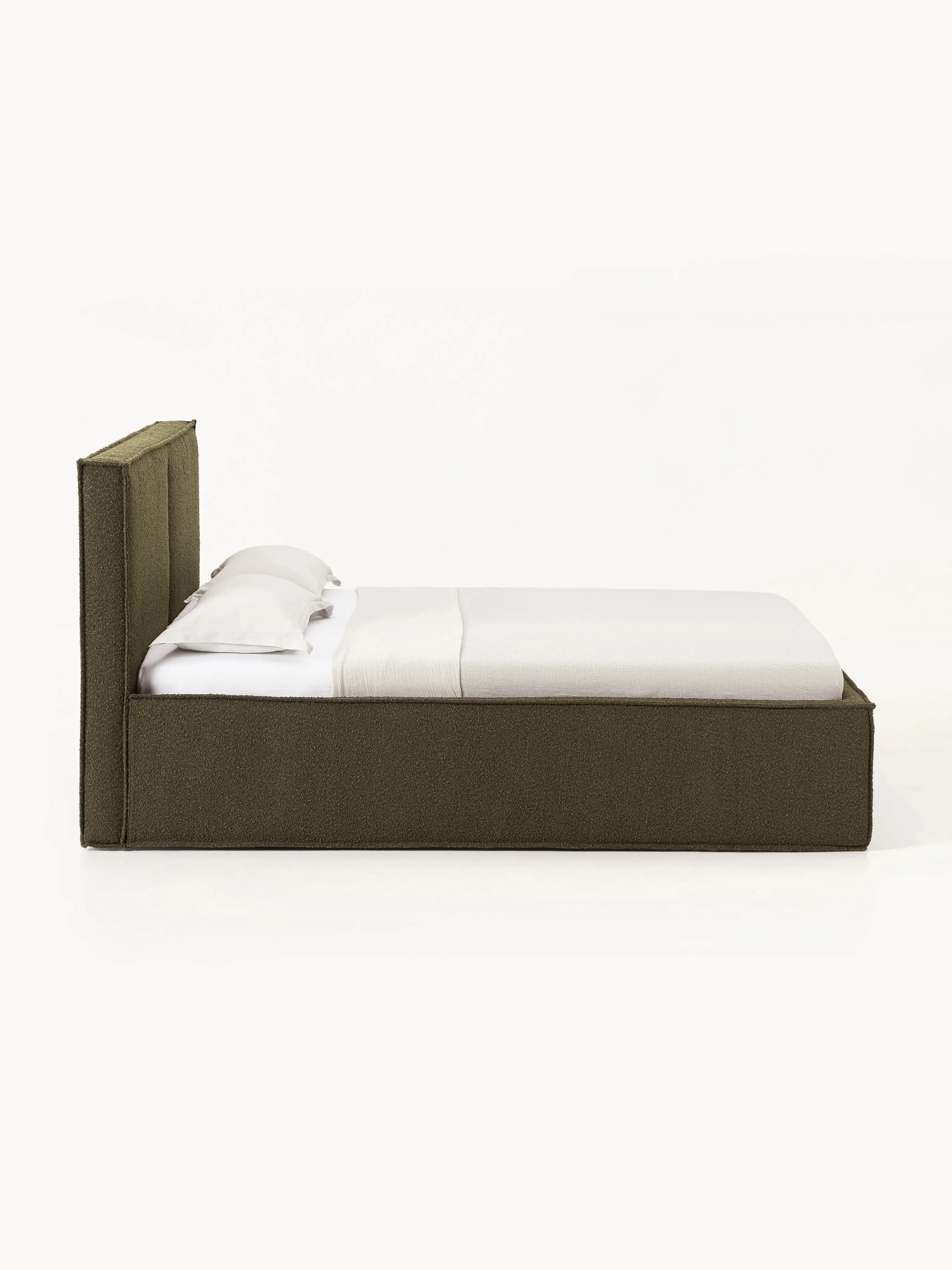 Bouclé gestoffeerd bed Dream