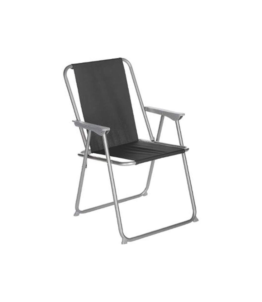 Lot de 6 Chaises de Camping Pliantes Grecia 74cm Noir