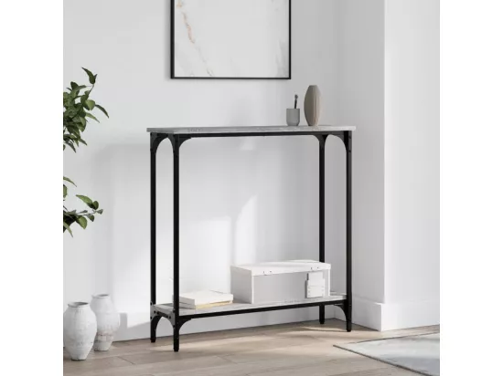 Table console sonoma gris 75x22,5x75 cm bois d'ingénierie