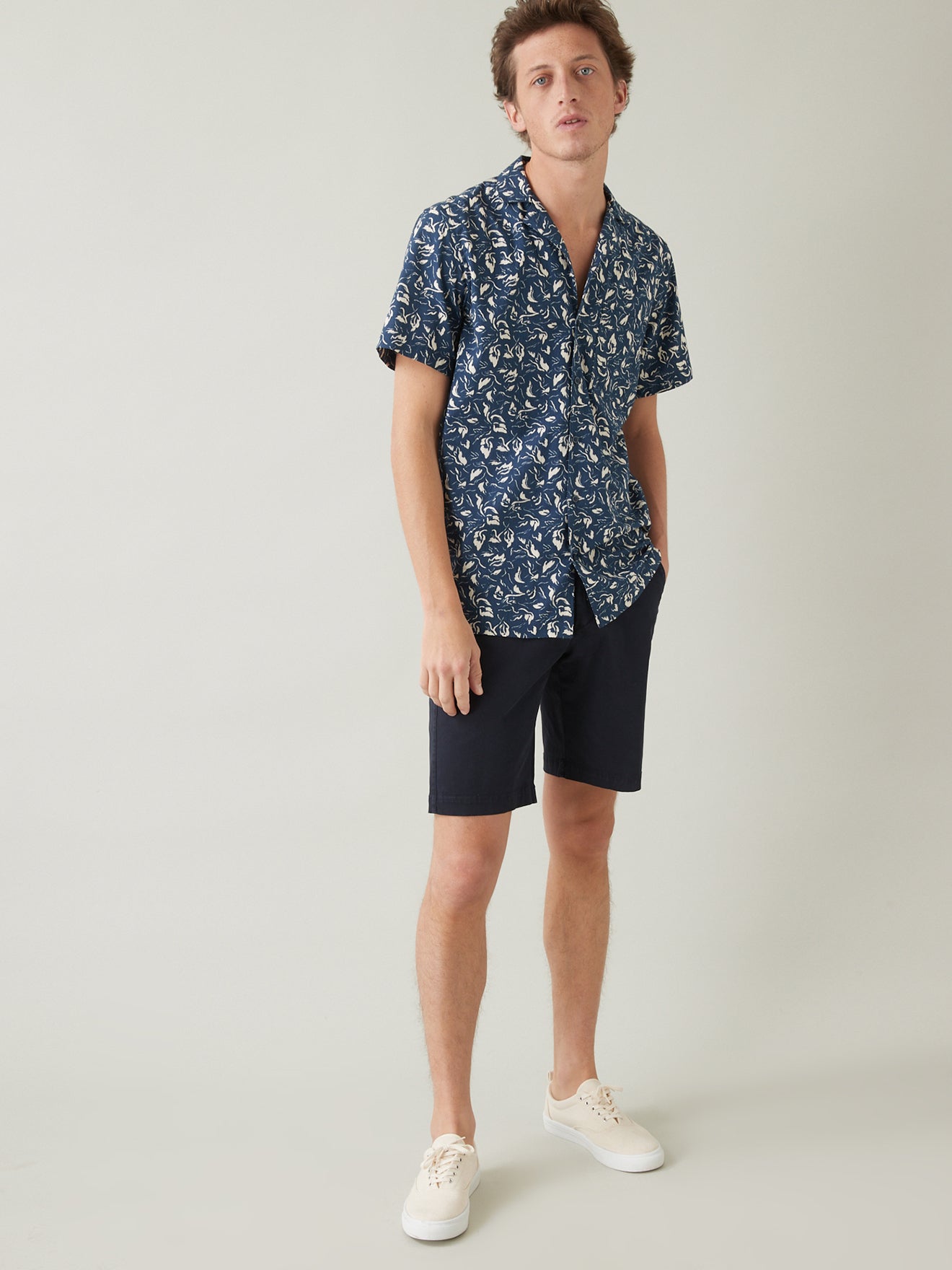 Bermuda droit homme coton stretch