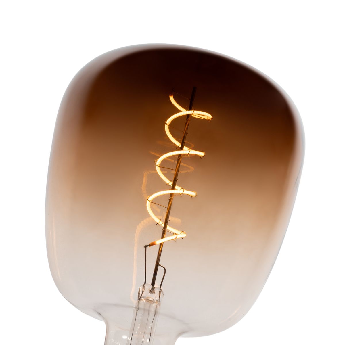 Set van 5 E27 dimbare LED lampen G140 bruin 4,9W 110 lm 1800K