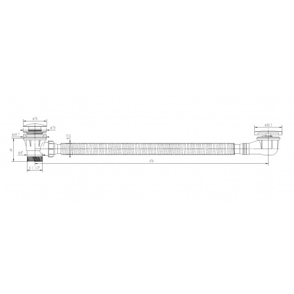 Best Design Lyon Vazia bad clic-waste overloopcombinatie rosé goud-mat