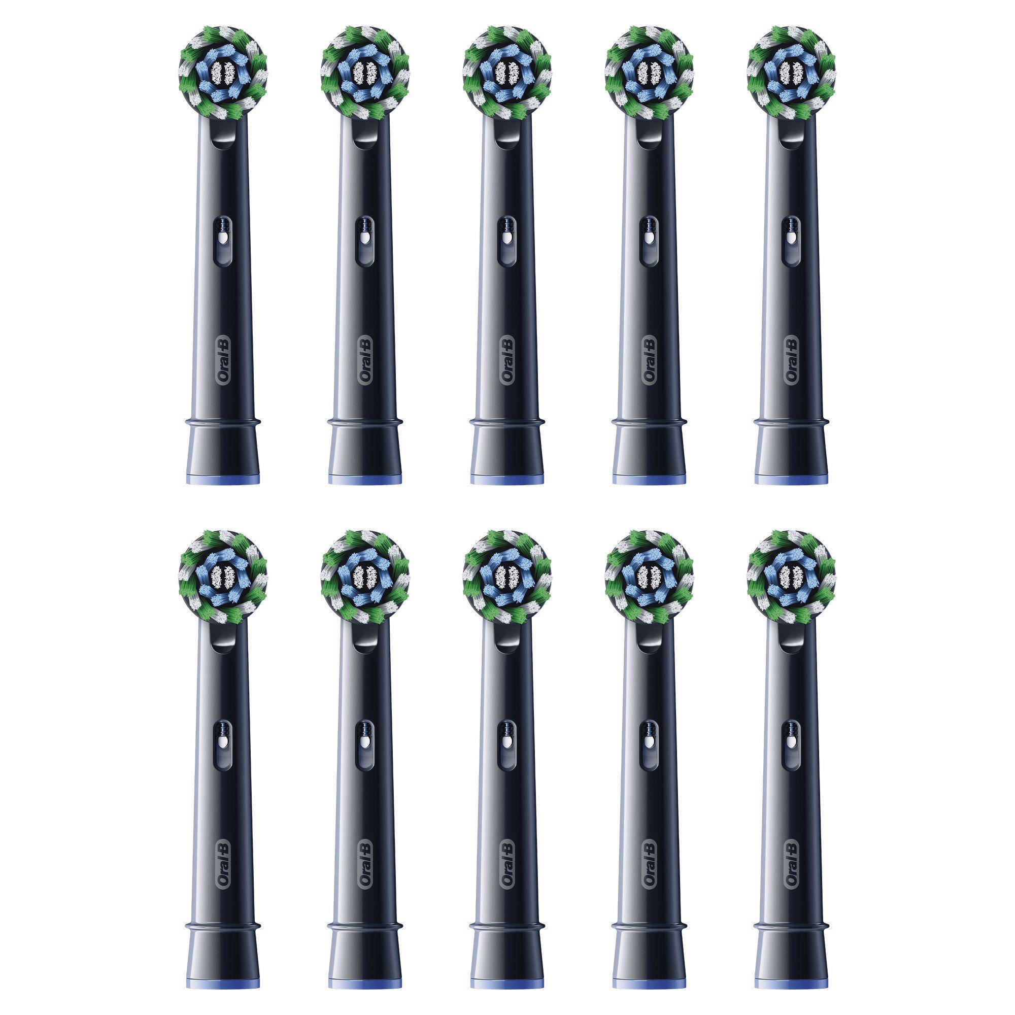 Oral-B Pro Cross Action Zwart Opzetborstels - 10 Stuks