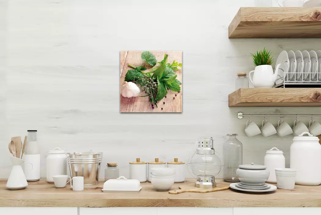 Wandbild 30 x 30 cm Herbs III