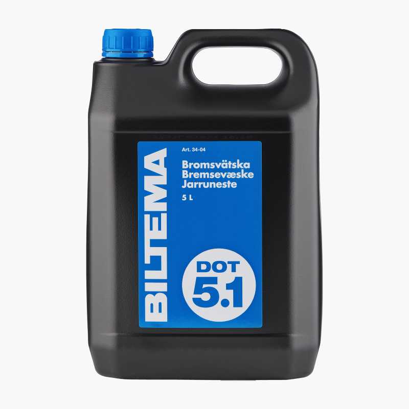 Bremsevæske DOT 5.1, 5 liter