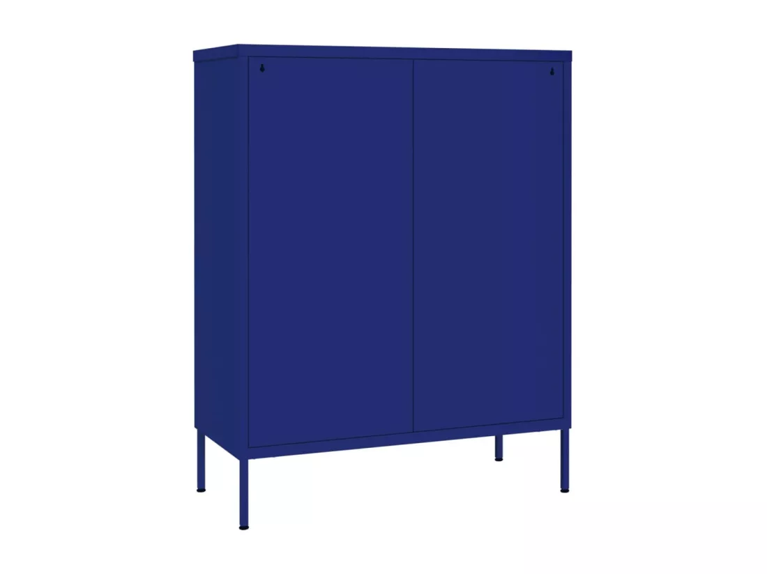 Armoire à tiroirs Bleu marine 80x35x101,5 cm Acier