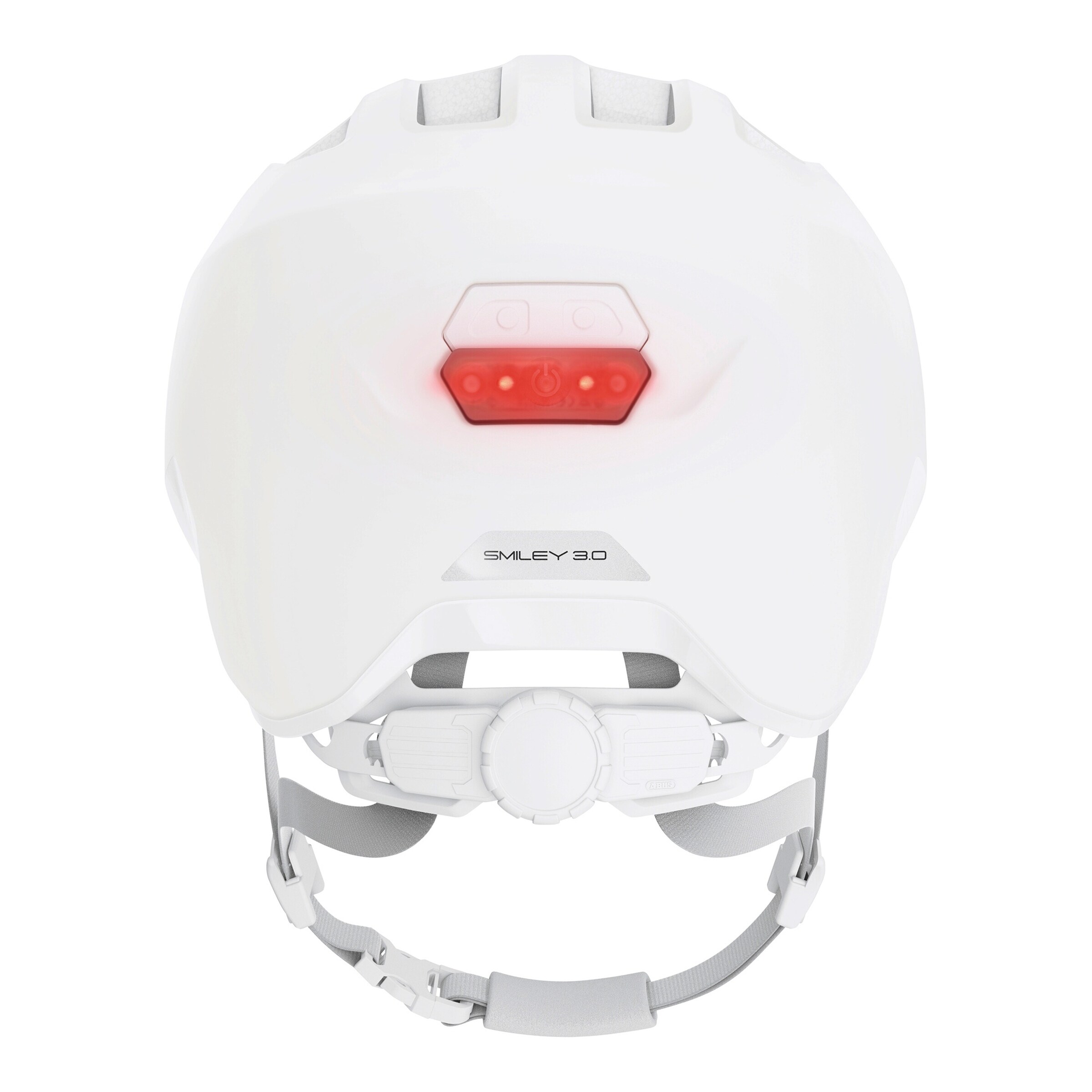 ABUS Fahrradhelm Smiley 3.0 ACE LED pure white