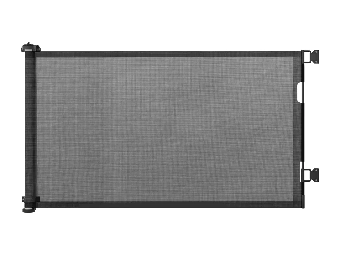 Barrière de sécurité barrière animaux rétractable automatique 1,65L x 0,85H m teslin alu. PVC noir