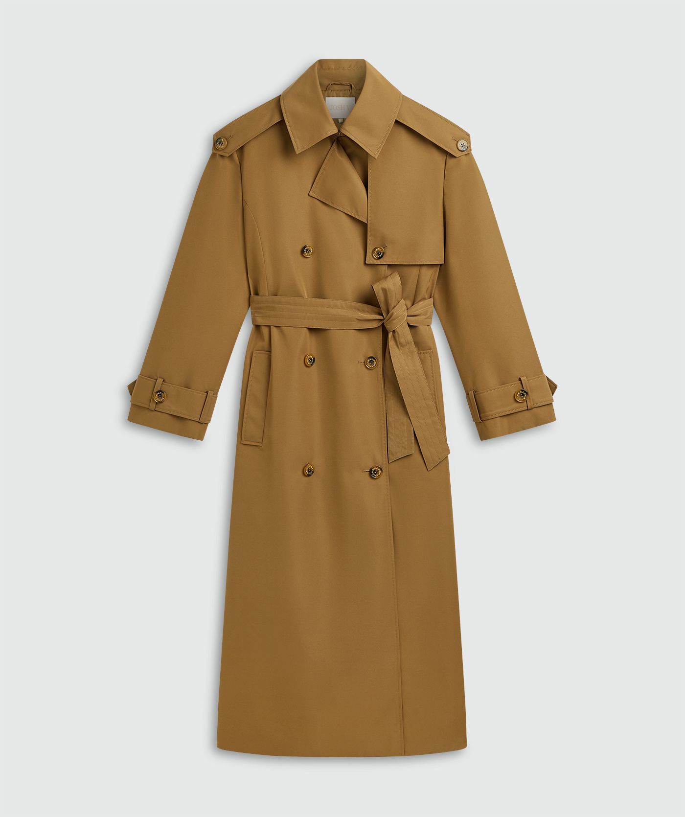 JV-ROCCO oversized trenchcoat - mid brown