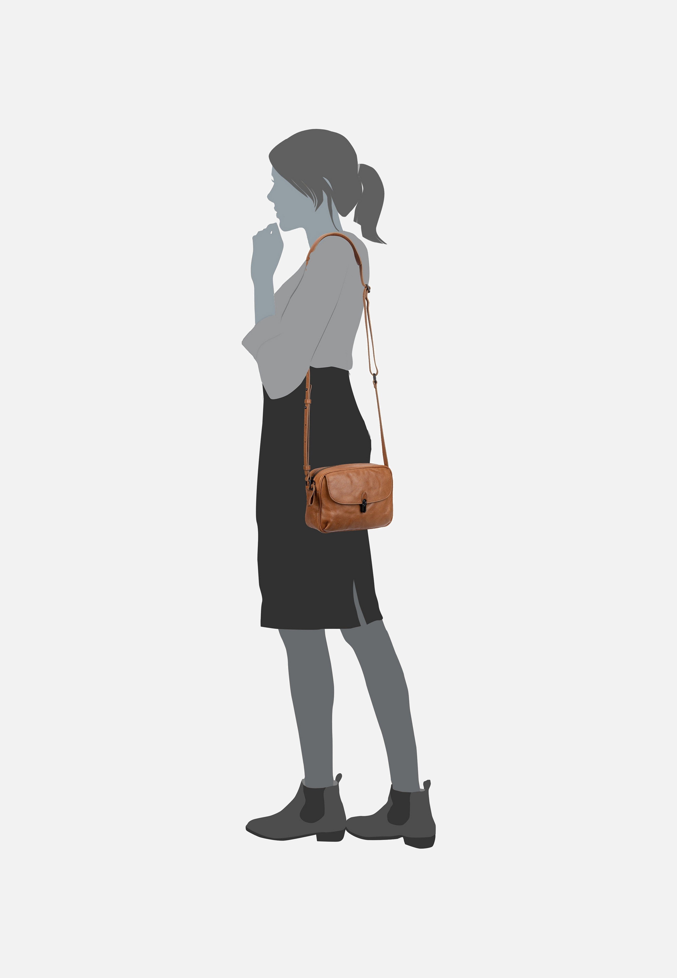 Mrs. Mint Caramel - Crossbody Bag