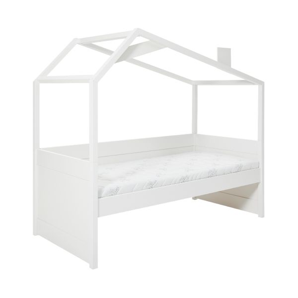 Cool Kids Bedbank Met Hutconstructie Wit 90 x 200 cm