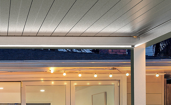 Eclairage pour pergola Oviedo blanc 3m (2 barrettes bande led)