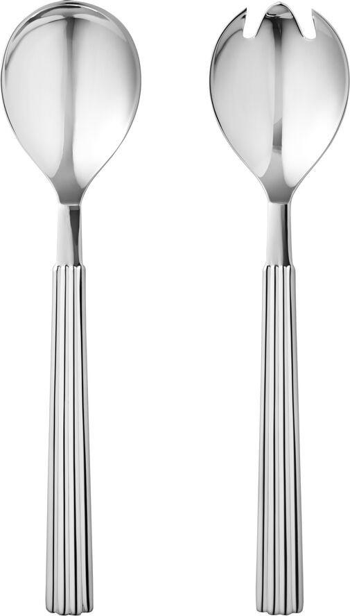 Georg Jensen BERNADOTTE SALAD SERVING SET S›lv/rustfrit st†l